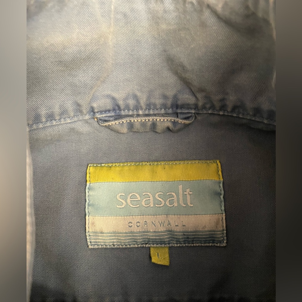 SEASALT cornwall quarter-zip organic cotton heavy duty marine layer top - Picture 7 of 13